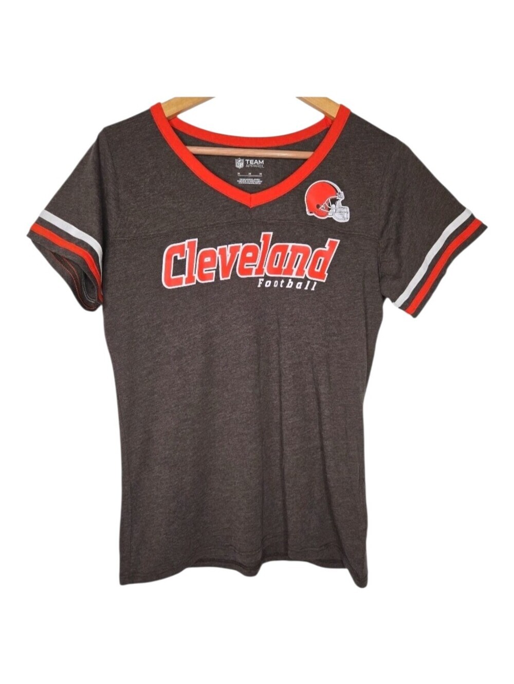 NFL Womens Retro Cleveland Browns Football Team Apparel Shirt Medium